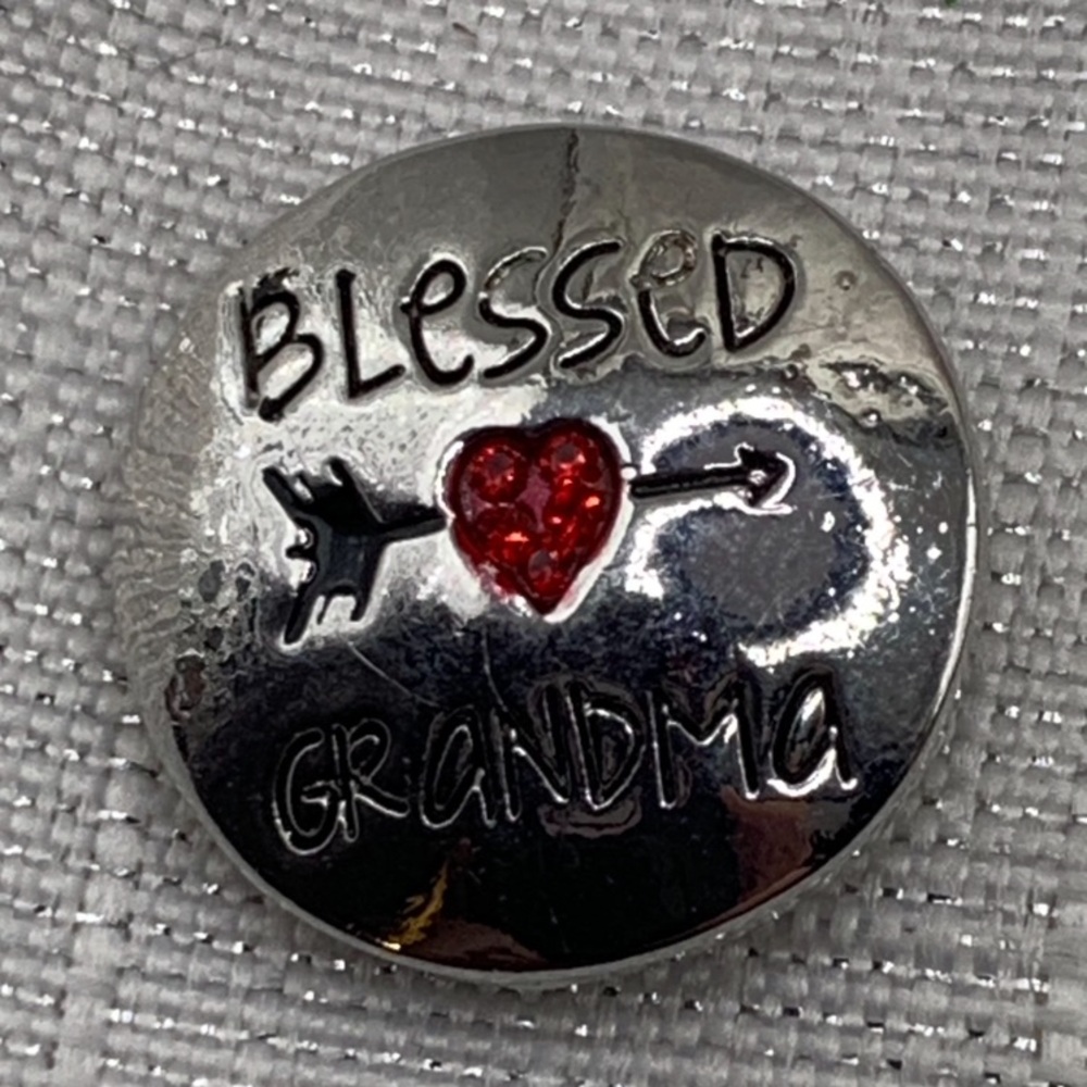 BLESSED GRANDMA - Genuine Ginger Snaps & Co. Snap Button Charm - 18mm/20mm